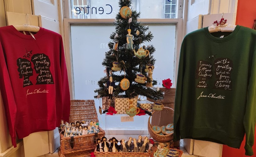 Christmas gifts in the Jane Austen Centre gift shop